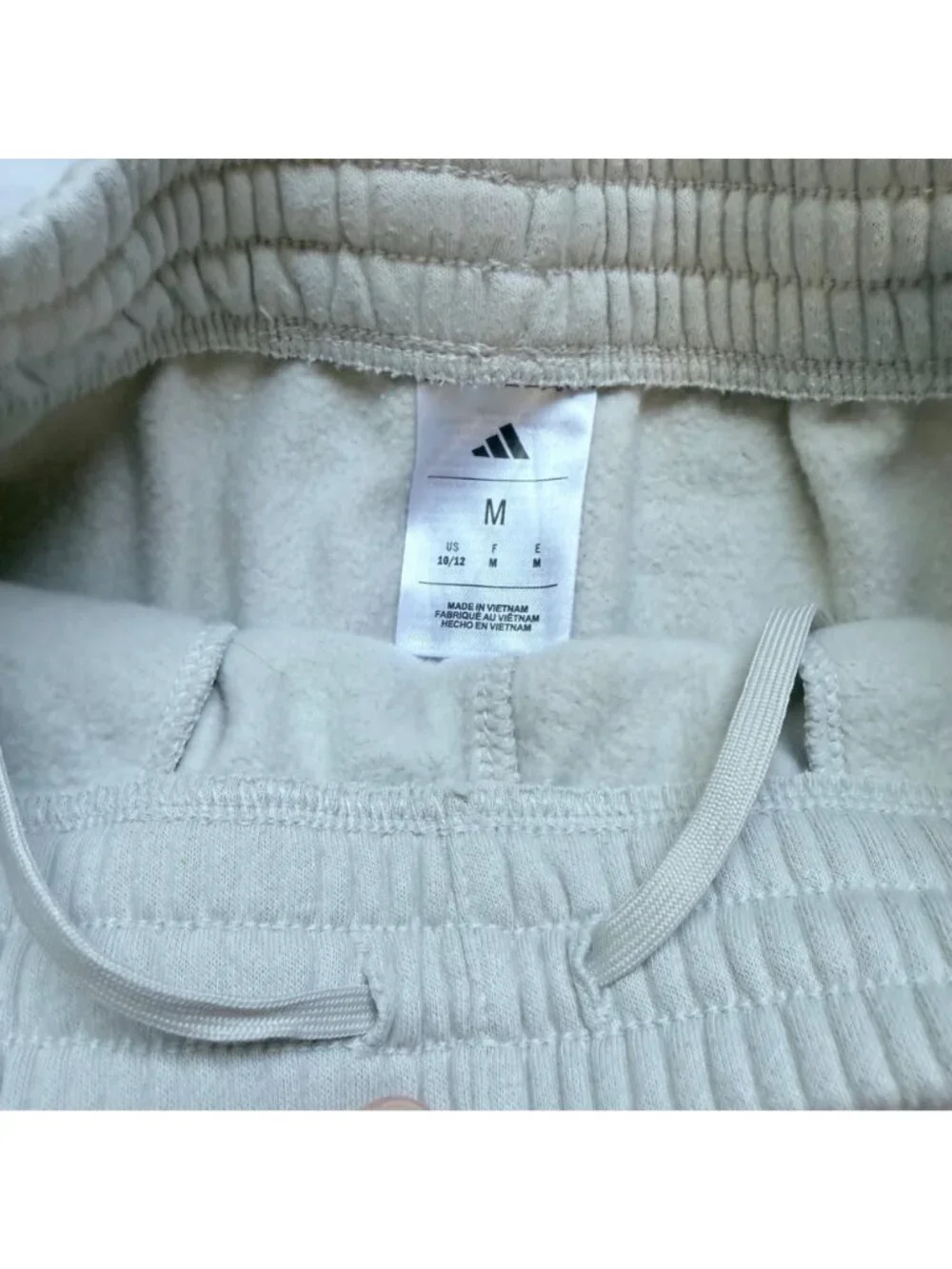 Adidas Boys Beige Hoodie Jogger Essential Small Logo Fleece Set size M 10-12